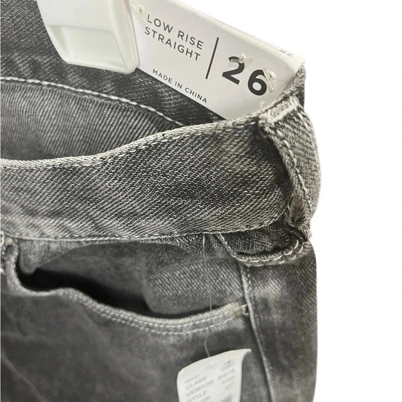 NWT PacSun Laya II Jean Size 26 Washed Black High Waisted 100% Cotton - Picture 4 of 12
